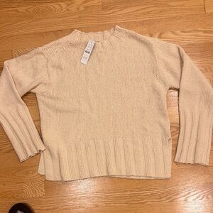 Brand NWT Beige Crew Neck Sweater